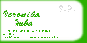 veronika huba business card